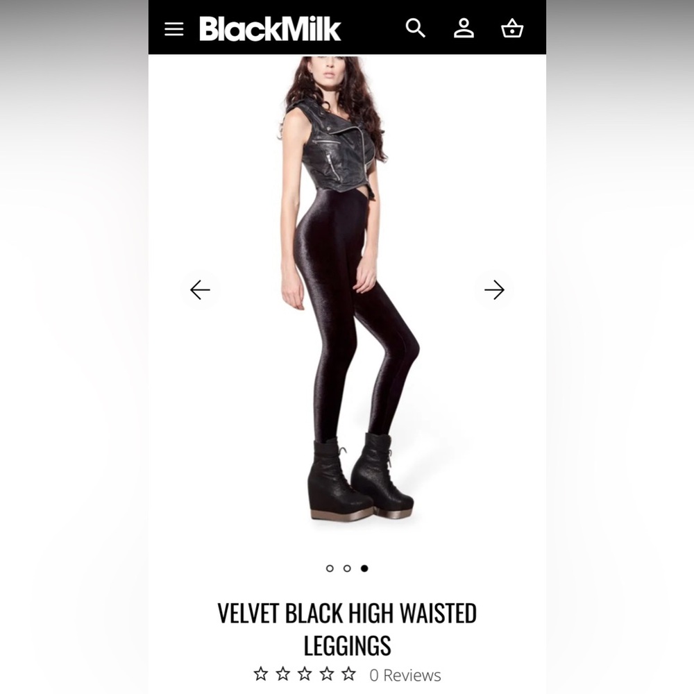 Blackmilk velvet high waisted leggings